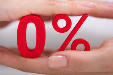 Human Protecting Zero Percentage Icon