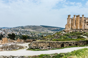 Jerash, the best preserved city of the early Greco-Roman era, it is the largest acropolis of East...