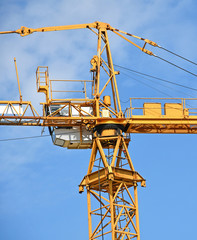 Fototapeta na wymiar Tower crane at the construction site