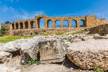 The ruins of Jerash  in Jordan are the best preserved city of the early Greco-Roman era, it is the largest acropolis of East Asia. The Hippodrome