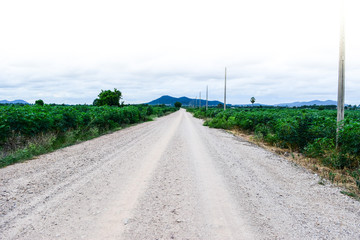 Country road, Thailand, Asia