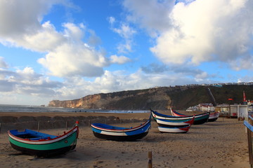 Boats in Nazare, Portugal
