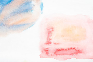 Beautiful  water colors background on white background