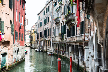 An Old Houses Along The Venice Grand Canal