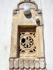 window from a Greek church