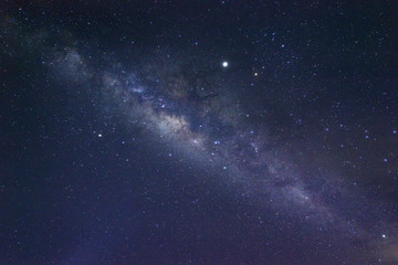 Milky Way Galaxy rising in Sabah Malaysia Asia. Image contain noise and grain due to high ISO....