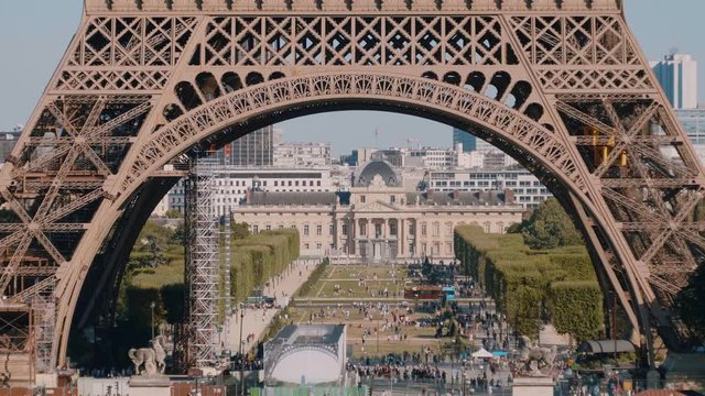 Eiffel Tower in Paris - view from Trocadero square