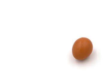 Fresh egg isolated on white background
