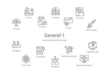general-1 concept 14 outline icons