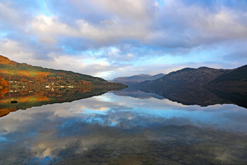 Reflections in Loch Lomond, Scotland