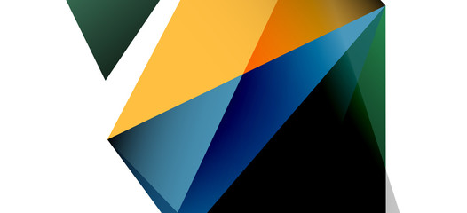 Vintage abstract template with triangle mosaic composition vecton white background. Simple design background. Modern flat design. Beautiful vector pattern.