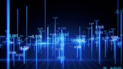 digital data stream blue - Powered by Adobe