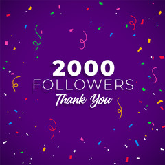 2000 followers network of social media
