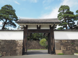 Sakuradamon of the imperial palace in Japan