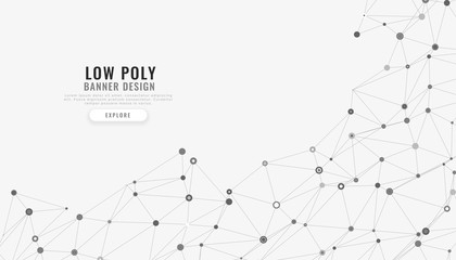 low poly mesh abstract digital lines background