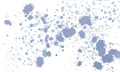 Gouache dots on a white background. Two-color divorces.