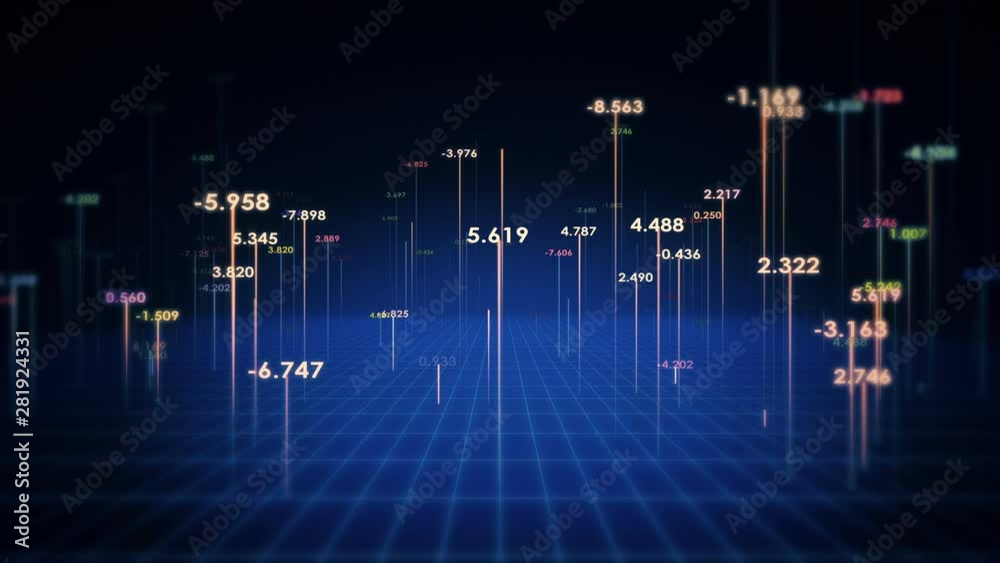 Sticker hi-tech data analysing background