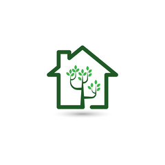 green house vector logo,