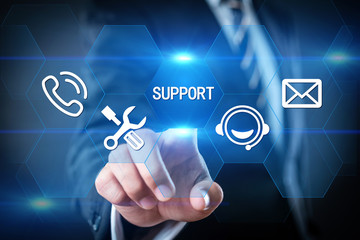 Technical Support Center Customer Service Internet Business Technology Concept