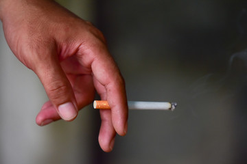 hand with cigarette