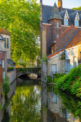 Beautiful city Bruges (Brugge) old town in Belgium, Europe