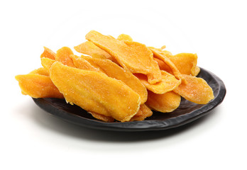 Mango. dry mango on the background