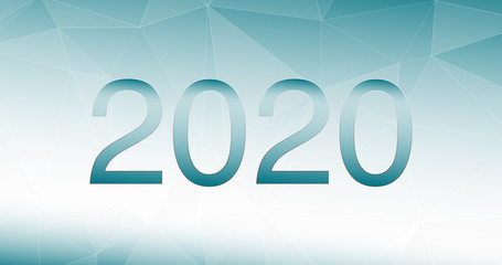2020 backdrop idea, calendar or greeting card concept