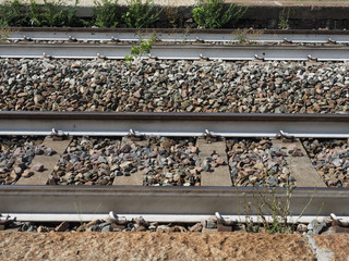 railway tracks for train