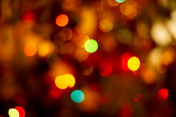 Bokeh christmas balls