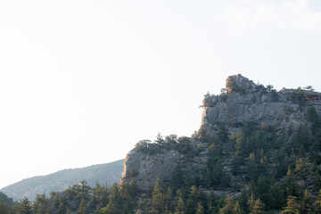 texture of the mountain. stone close up.