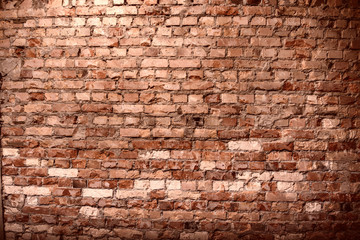 Obraz premium Red brick wall texture concrete background structure