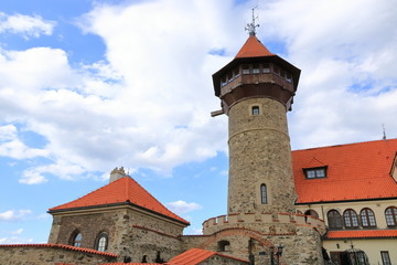 Castle Hnevin in city Most in Czech Republic