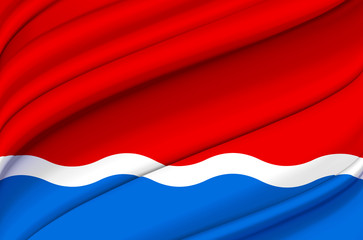 Amur waving flag illustration.