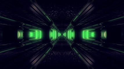 dark space scifi tunnel background with abstract texture background 3d illustration