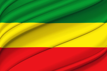 Carchi waving flag illustration.