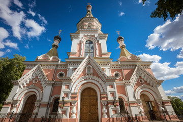 Fototapeta na wymiar Holy Intercession Cathedral in Grodno