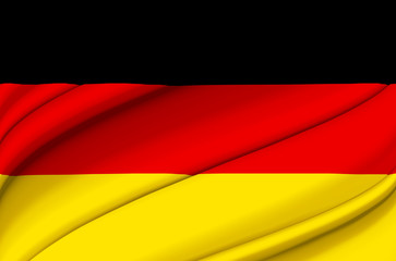 Germany waving flag illustration.