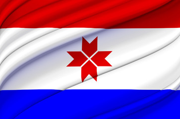 Mordovia waving flag illustration.