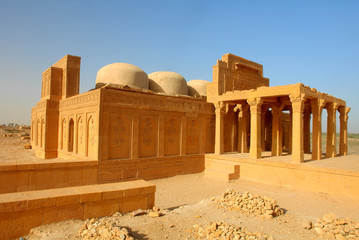 Makli Necropolis  -  one of the largest funerary sites in the world, near the city of Thatta, in Pakistan. © robnaw