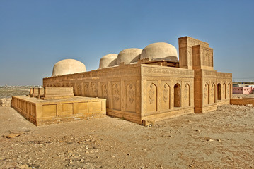 Makli Necropolis  -  one of the largest funerary sites in the world, near the city of Thatta, in Pakistan. © robnaw