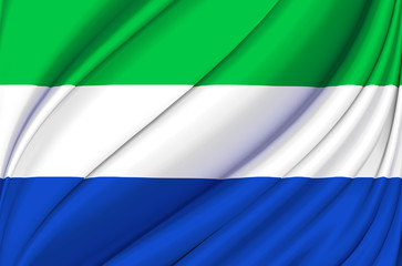 Fototapeta premium Galapagos waving flag illustration.