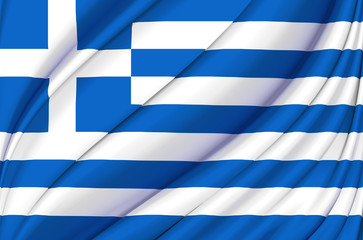 Greece waving flag illustration.