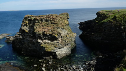 A cliff edge of Westray island, Orkney