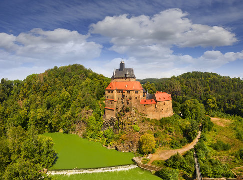 Historic Kriebstein castle near Waldheim in Saxony, Germany