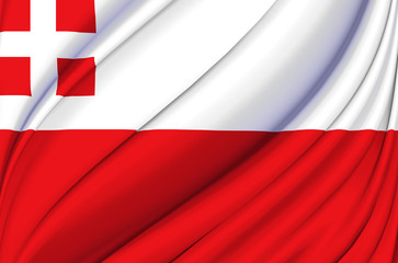 Utrecht waving flag illustration.