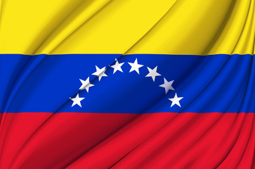 Venezuela waving flag illustration.