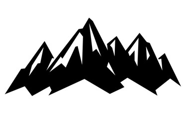 Mountain Alps Abstract