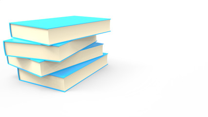 3d render Stack of books&ndash; stock image	
