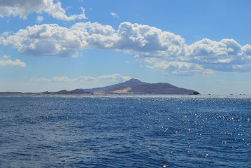 Beautiful view of the Red Sea and Tiran Island