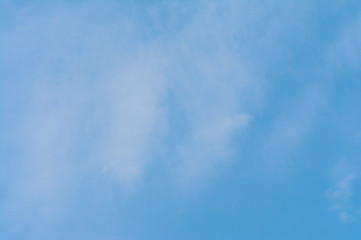 Blue sky with clouds. Natural background texture.